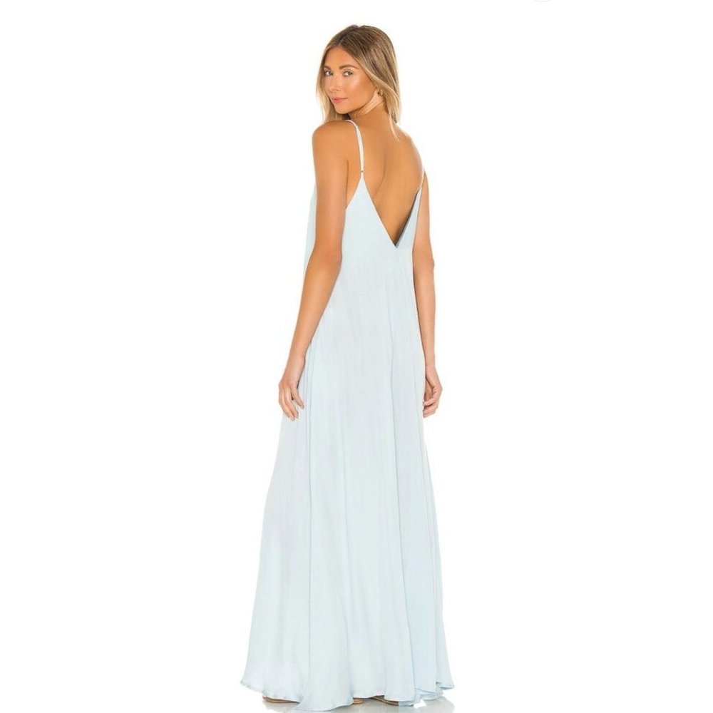 Indah Rain Simple Spaghetti Strap Maxi Dress in Ice Size M/L - Picture 3 of 10